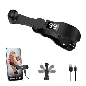 Aylthyo Auto Clicker for Smart Phone, Phone Screen Device Speed Clicker for iPhone iPad Apps, Fast Click Simulation Finger Continuous Click for Tiktok, Live Broadcasts Likes, Lightning Deal, Reward Task, Plug and Play(Black)